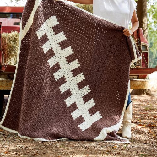 EverydayWorsted FootballLoveAfghan 2