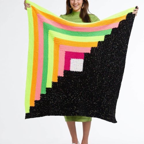 ParfaitChunkyPomPom ParfaitChunkyNeons NeonLogCabinBlanket 1