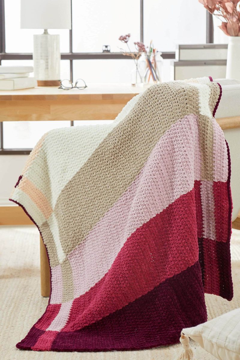 ParfaitChunky IntarsiaColorblockBlanket 0322