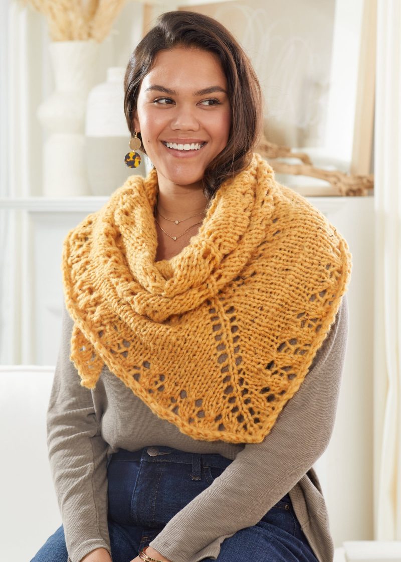 Sofie GoldenMeshShawl